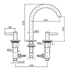 Смеситель для раковины Zucchetti                                                     
                            ZIS3340.C50 ZIS3340.C50