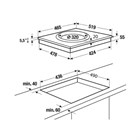 Варочная панель Kuppersbusch VarioLine                                                    
                            GWS 457.1 рамка под сталь GWS 457.1